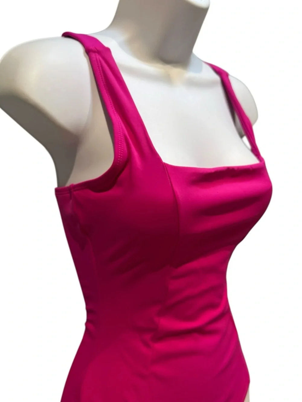 Ta3 Squarey Pink One Piece Swimsuit Bathing Suit XS Regular / Long New with Tag
